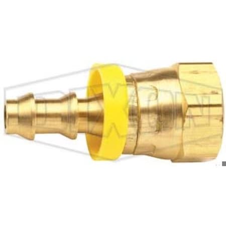 Dixon Ball Seat Hose Barb, 3/4-14 x 1/2 in Nominal, Female NPSM x Hose Barb, Brass, Domestic 2780812C